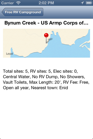 Free RV Campground and Overnight Parking - Lite screenshot 4