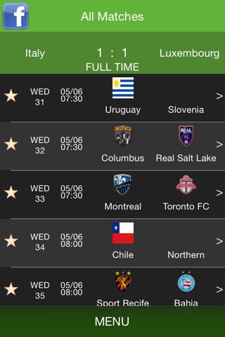 SoccerApp screenshot 2