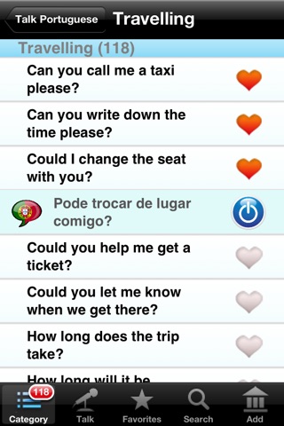 Learn Portuguese -Talking Phrasebook screenshot 2