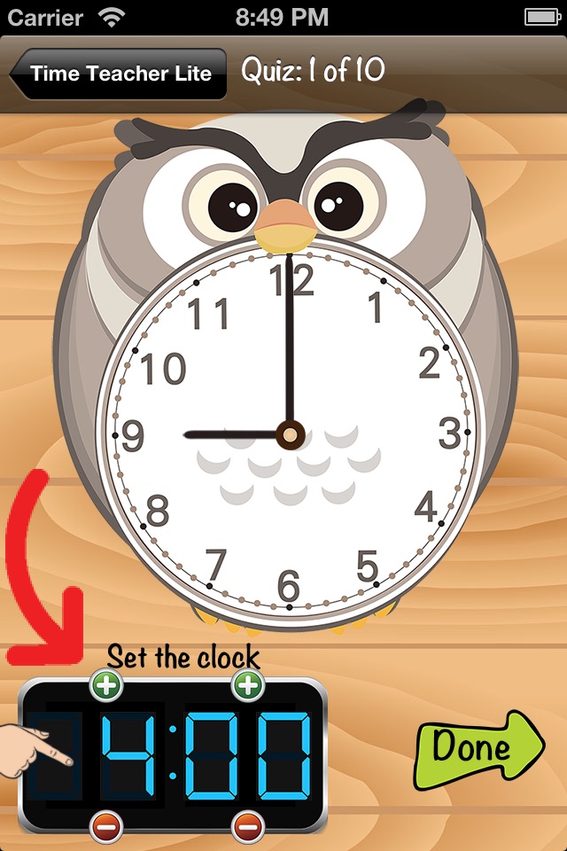 Time Teacher Lite - Learn How To Tell Time screenshot 2