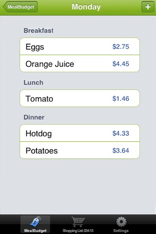MealBudget screenshot 3