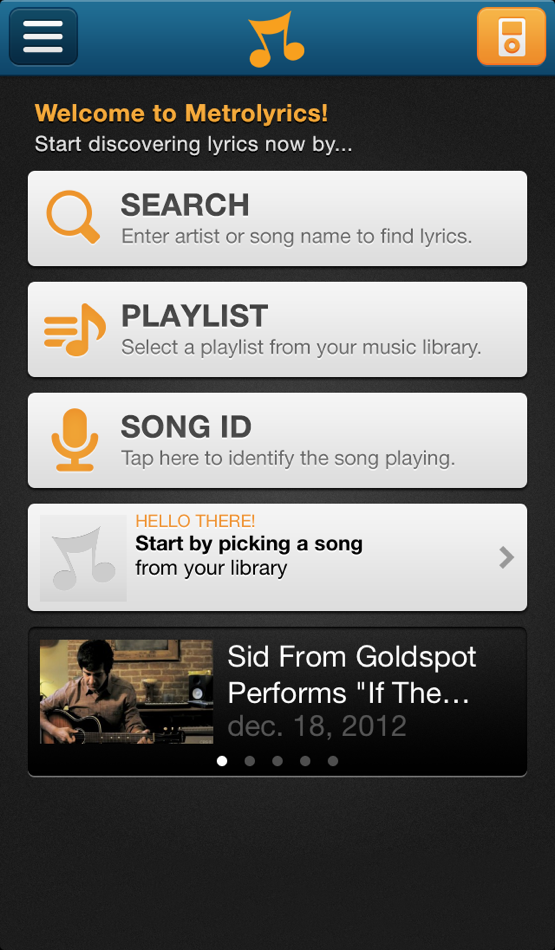 MetroLyrics - 1.1 - (iOS)
