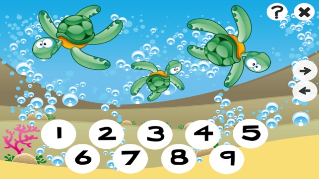123 活躍！ 遊戲，學習計數 與魚為兒童(圖1)-速報App