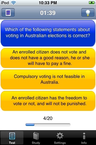 iCitizenship - New Australian Citizenship Test screenshot 3