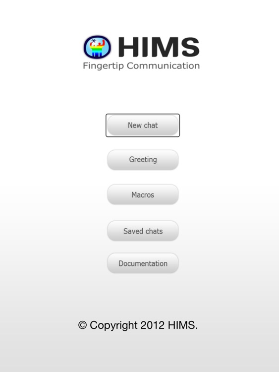 HIMS Chat iPad edition
