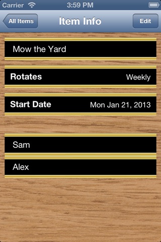 Whose Day Lite - Keep Track of Rotating Assignments - Lite Version screenshot 3