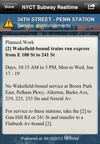 NYCT Subway - Never miss your transport screenshot 3