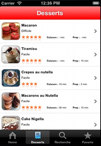 Recette Nutella screenshot 3