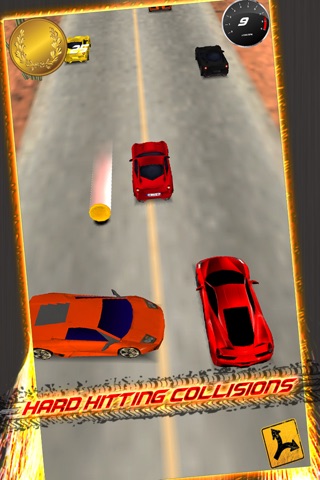 Red Speed Racer FREE - Most Wanted Street Car Chase screenshot 3