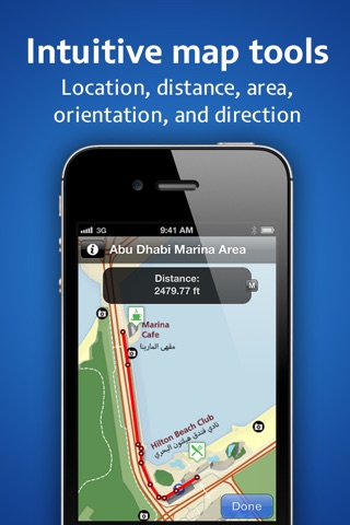 Abdulla M Al-Neyadi Maps: Abu Dhabi Marina Area screenshot 2