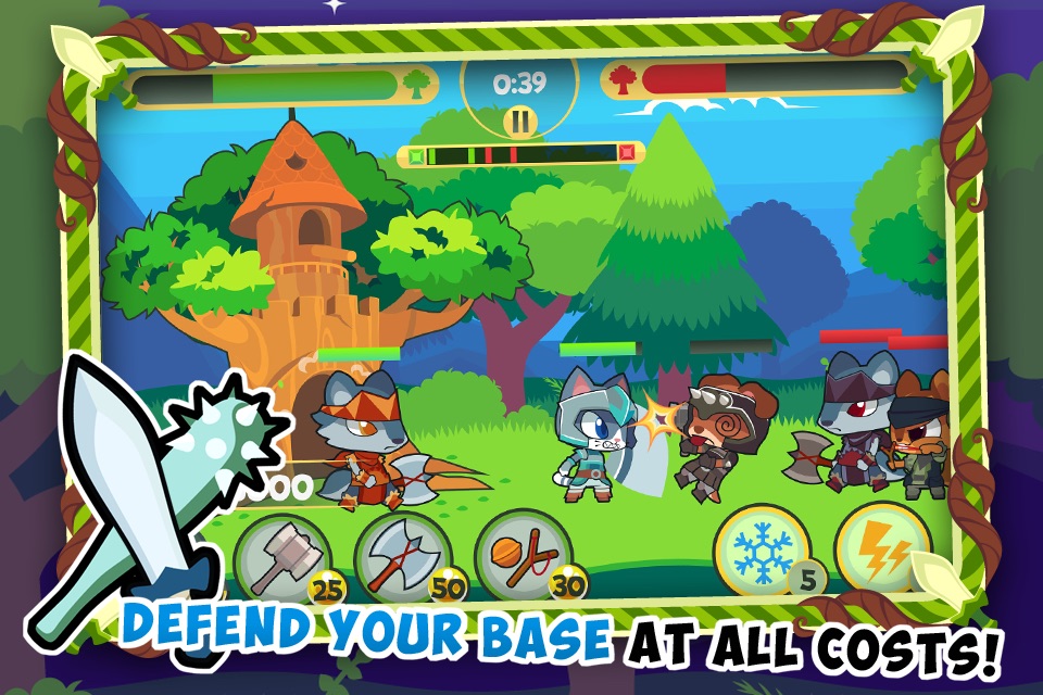 Tree Fortress 2 - Defense of the Kingdom Tower with Pet Warriors screenshot 2