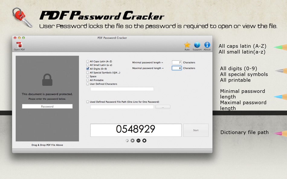 #3. PDF Password Cracker (macOS) 来自: 方成 印