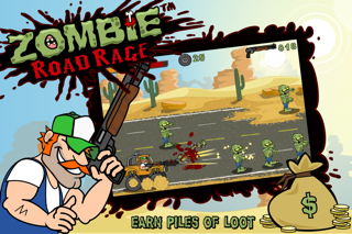 zombie road rage iphone screenshot 2