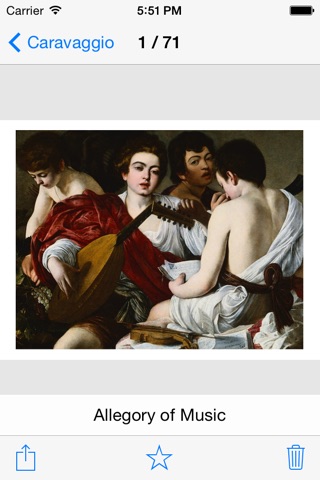 Caravaggio 71 Paintings HD 70M+ screenshot 2