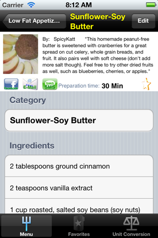 Low Fat Recipes. screenshot 3