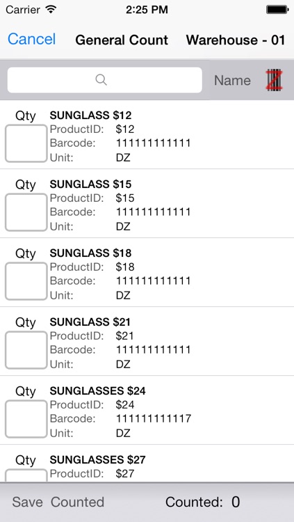 Inventory Count