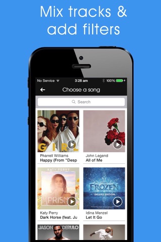 UpDown Videos - Collage, clone or add music using front and back camera screenshot 3