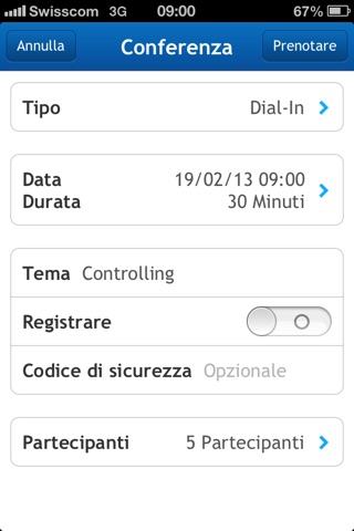 Conferencing Swisscom screenshot 2
