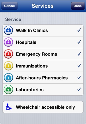 BC Health Service Locator screenshot 3