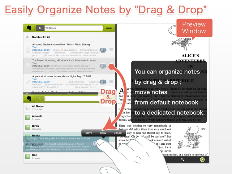 EverCrane for iPad - FileCrane for Evernote