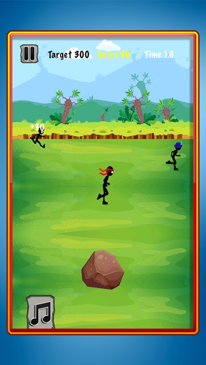 A Stick-man Under Firing Attack : Throw-ing Rocks and Launch-ing Missiles Adventure Pro Game for Kid-s, Teen-s and Adult-s