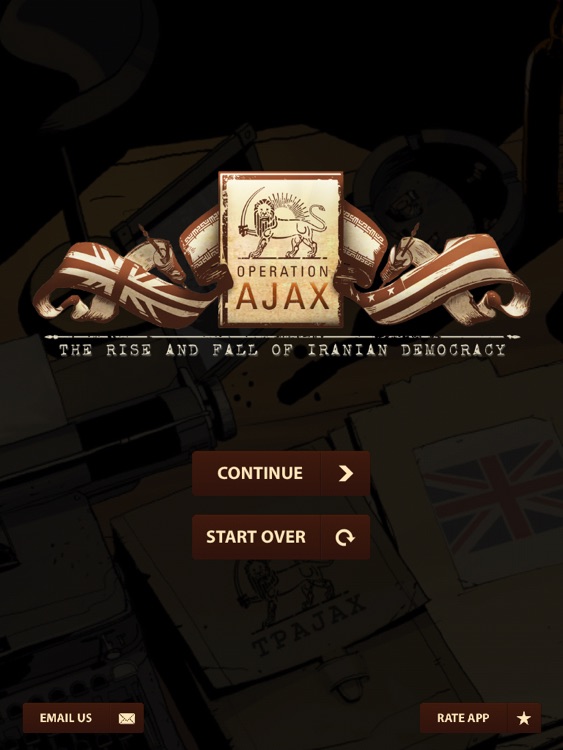 CIA : Operation Ajax the Interactive Graphic Novel for iPad