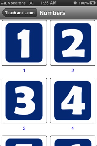 A Touch and Learn - Alphabets, Colors, Numbers and Shapes app screenshot 2