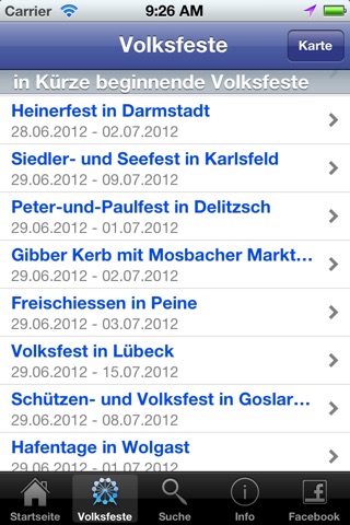 DSB Volksfestfinder screenshot 4