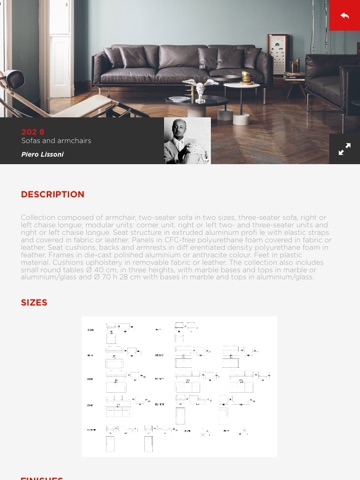 Cassina for iPad screenshot 3