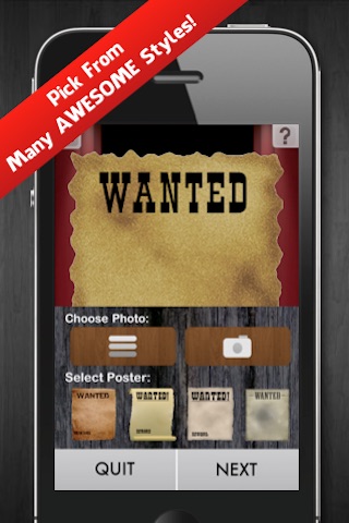 Wanted! - A Whip Cracking Wanted Poster Creator screenshot 2