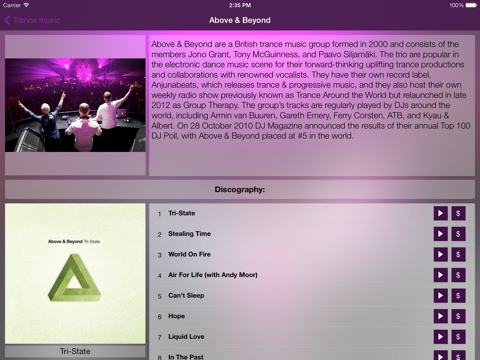 Screenshot #6 pour Electronic Music Guide