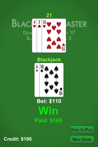 Blackjack Master Free screenshot 3