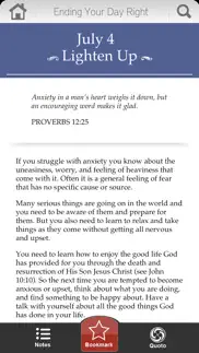 ending your day right devotional iphone screenshot 2