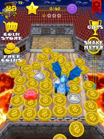 Screenshot #4 pour Castle Coin Dozer Story - Diamond, Dragon, and Jewel Prizes Mania (HD)