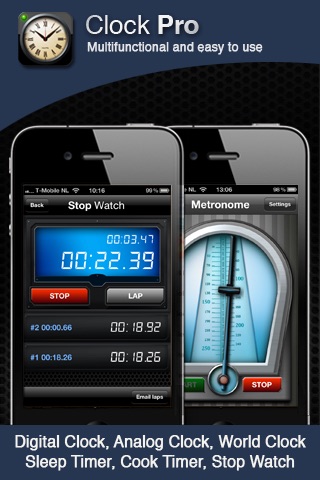 Clock Pro - Clocks, Timers and Alarm Clock screenshot 3