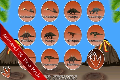 Dinosaur Memory Game For Kids screenshot 2
