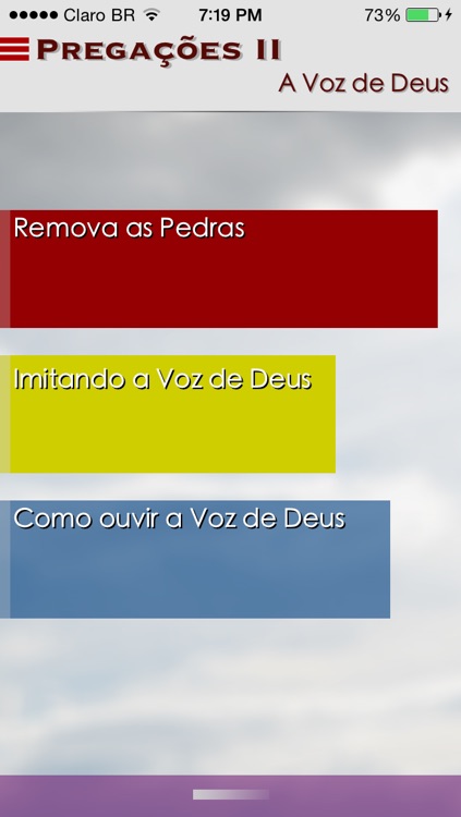 Pregações II - A Voz de Deus