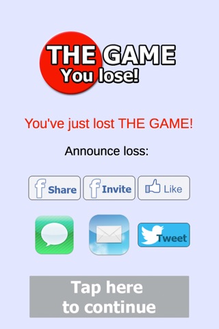 THE GAME - You lose! screenshot 2