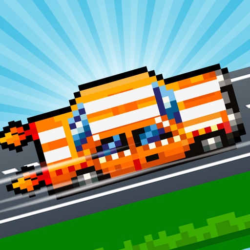 Hoppy Car Racing Free Classic Pixel Arcade Games icon