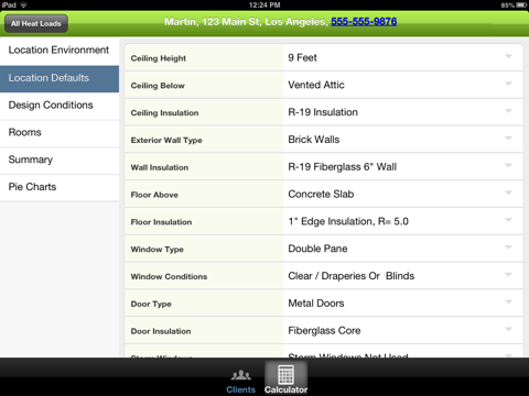 Heat Load Calculator Free for iPad screenshot 3