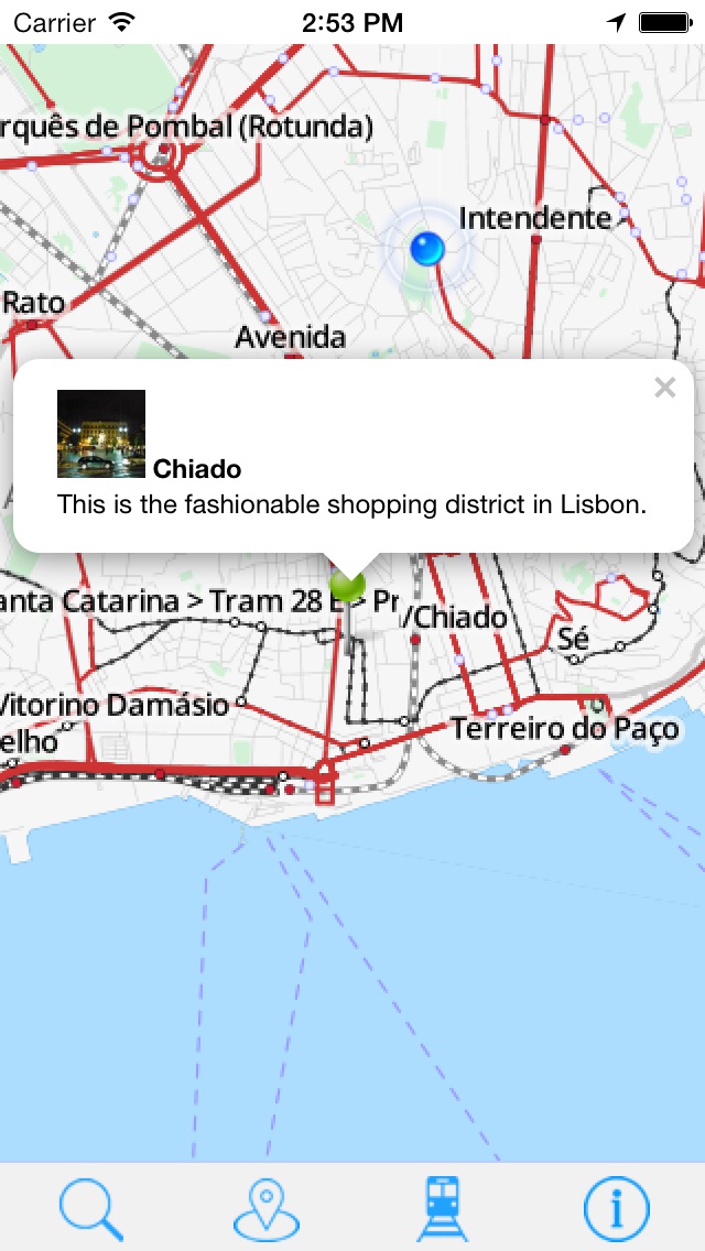 オフライン地図リスボン - ガイド、観光スポットや交通機関のおすすめ画像4