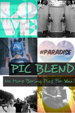 Pic Blend Free - 層、作物、ぼかし、モーフは、ミックス ＆ Instagram の、Twitter や Facebook 及び多くのため にあなたの写真を スーパーインポーズ！のおすすめ画像1