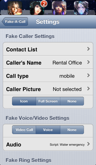 Fake-A-Call Free Screenshot 5