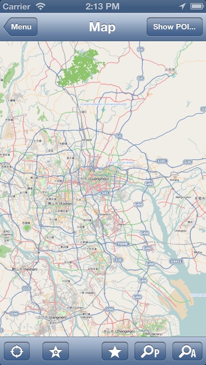 Guangzhou, China Offline Map - PLACE STARS