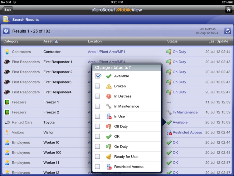 AeroScout MobileView Locator for iPad screenshot-4