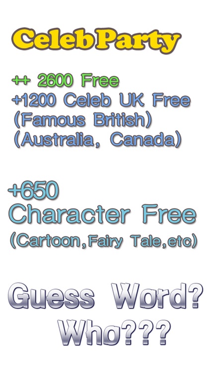 CelebParty : Guess the Celeb who's what's word? up Charades free heads