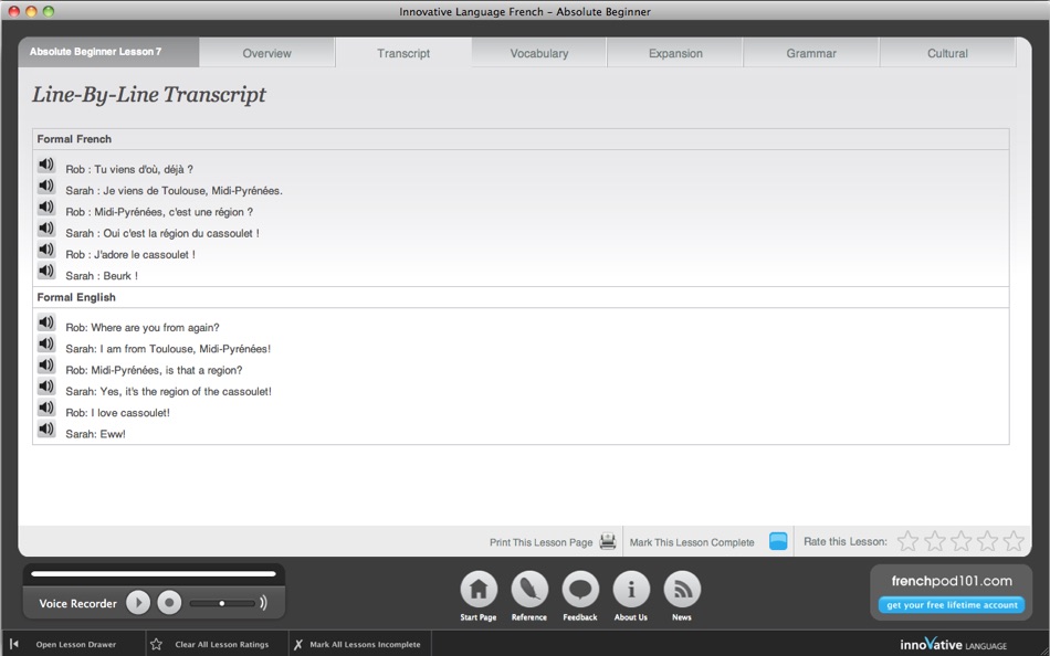 #3. Learn French - Absolute Beginner (Lessons 1 to 25) for Mac OS X (macOS) 由: Innovative Language Learning USA LLC