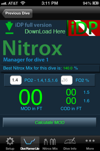 iDive Planner (Lite) screenshot 3