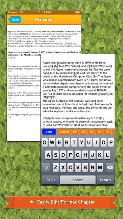 Txt2Book - Create epub book from text and read in iBooks or Stanza