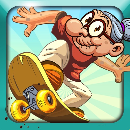 A Gran on A SkateBoard icon